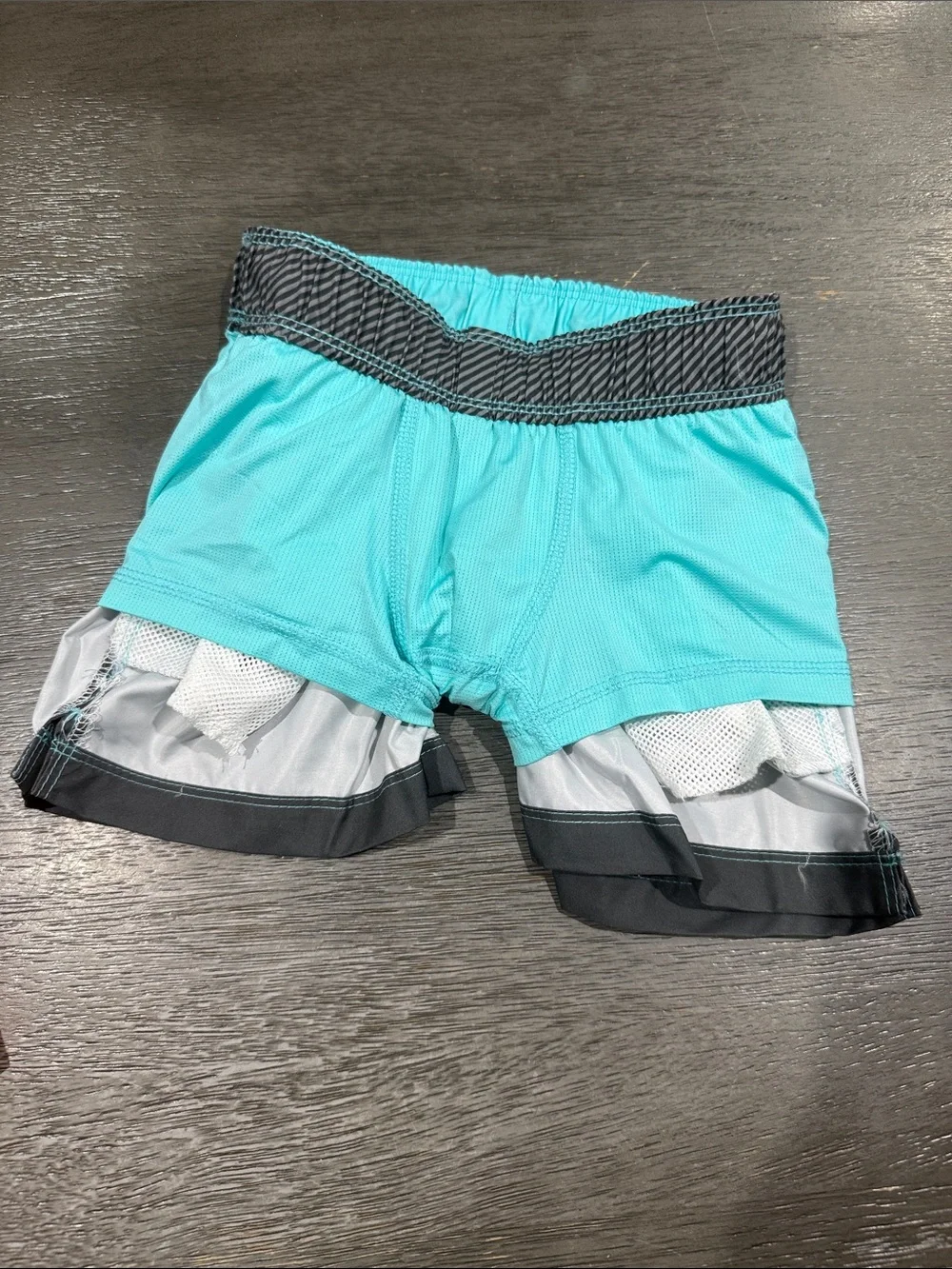 Pack 2 Short Swim Ombre Aqua to Charcoal & Blue to Coral Swim Trunks - Art Class